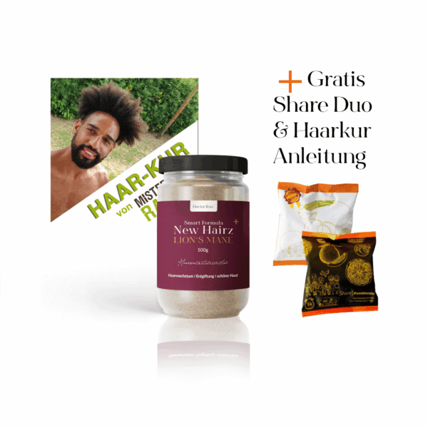 New Hairz Plus Lion’s Mane (+1Share Pflaume, 1Pomelozzini und Haarkur Anleitung) -ERHÖHTE LIEFERZEIT MÖGLICH-