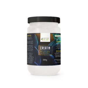 Doctor Raw Creatin – 100 % reines Kreatin-Monohydrat, 500 g Dose